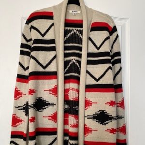 BB Dakota Aztec print cardigan
